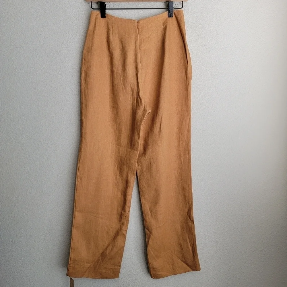 Reformation Justin Linen Pant in Barley size 2 NWT